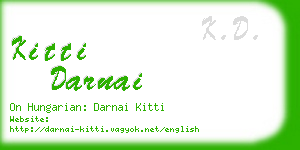 kitti darnai business card